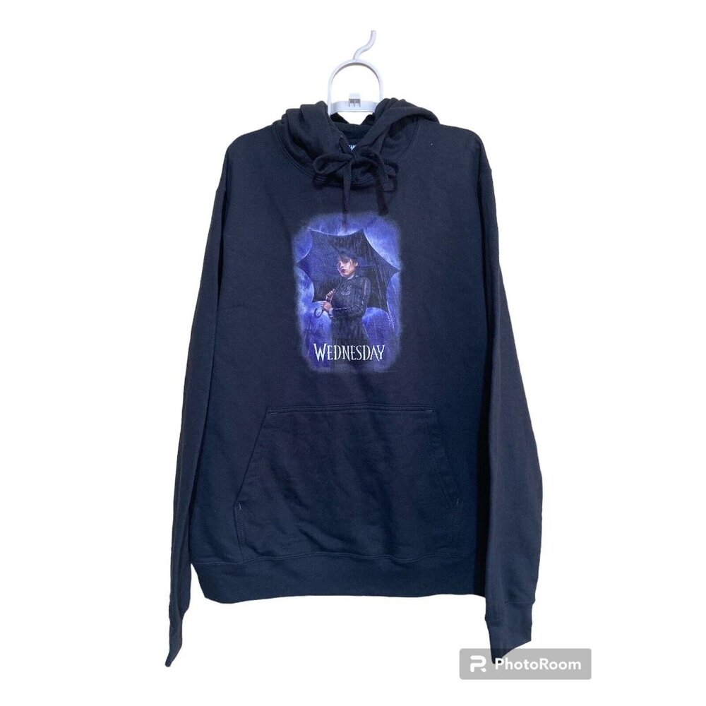 Wednesday Addams Black Hoodie Size Men's Medium Unisex NEW